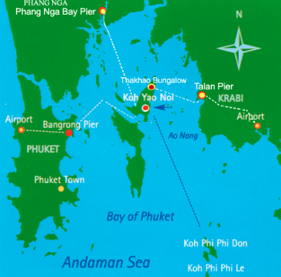 Map Koh Yao Noi