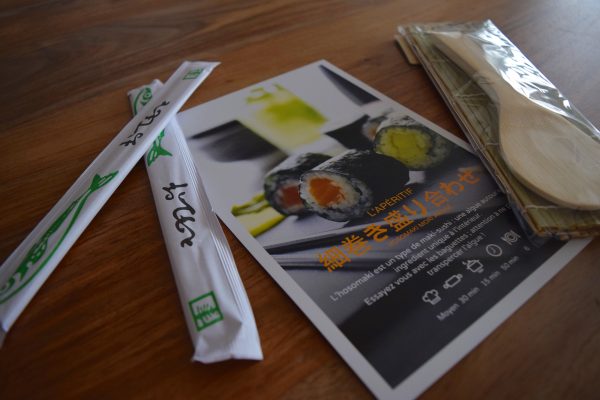 Un entrée de sushis avec Food Trip To