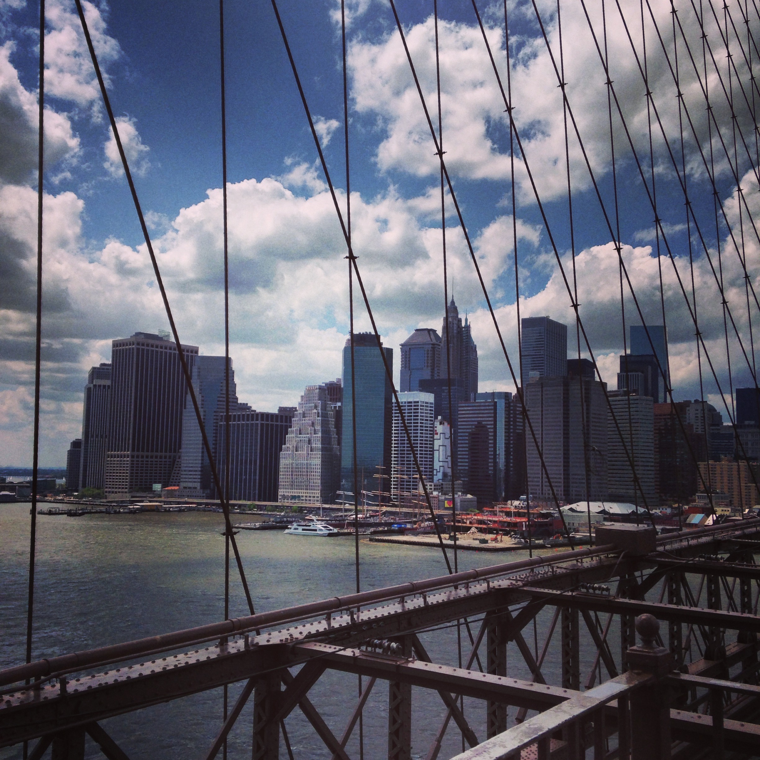 New York à partir du pont de Brooklyn
