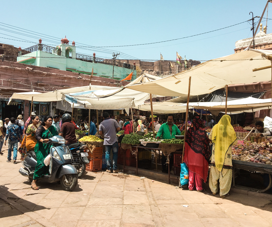 Le marché extérieur de Jodhpur